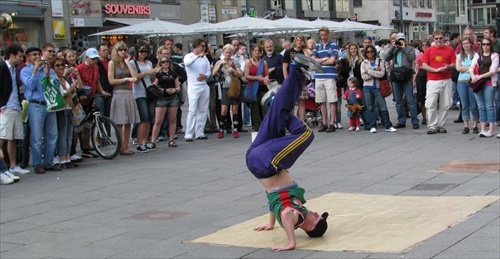 tanečník na ulici