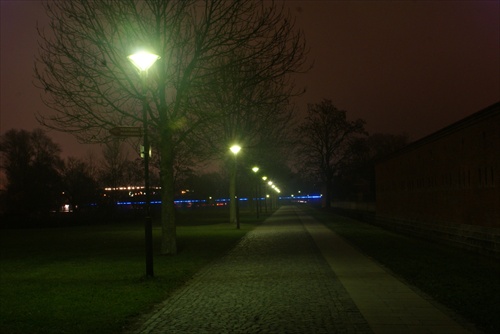 Nocna cesta v parku