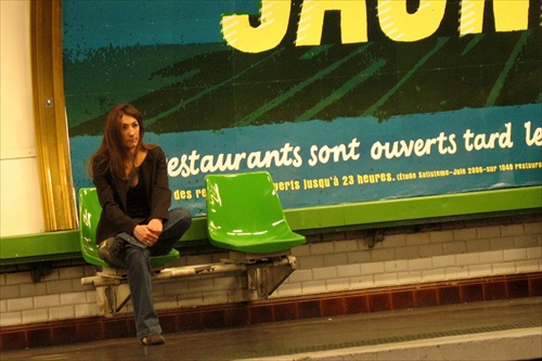 Paris - Waiting for metro