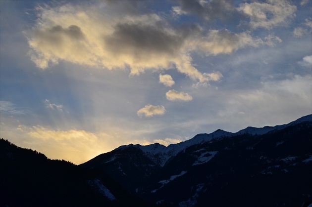Alpský západ slnka