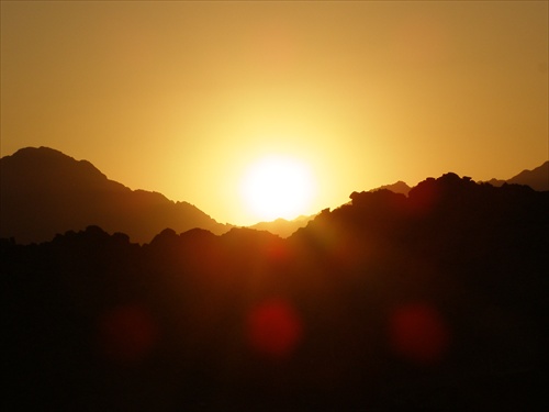 západ slnka v egypte