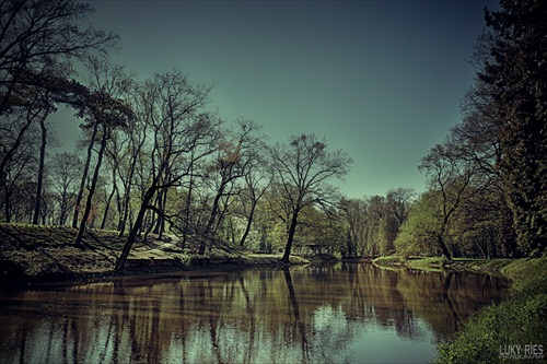 jazero v Trebišovskom parku