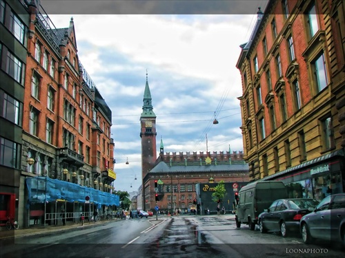 ...morkými ulicami....Kodaň