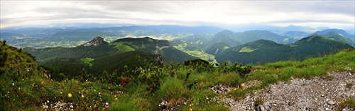 panoráma z Veľkého Rozsutca