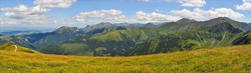 panoráma zo Západných Tatier
