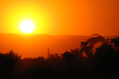 Západ slnka na Níle