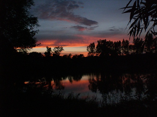 late fishing sunset