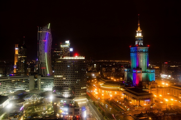 nočná Varšava
