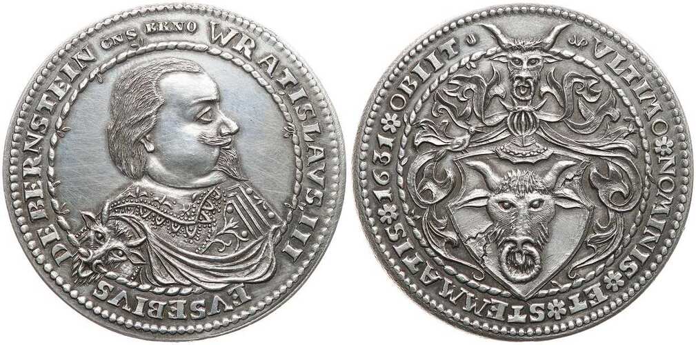 Vratislav Eusebius z Pernštejna medaile k úmrtí (Jiří Rygl, Vero