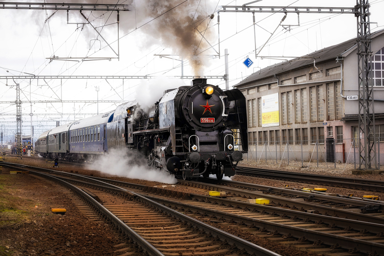 Parný rušeň 556.036 „Štoker“ z roku 1952| Žilina – Trenčín | Tre