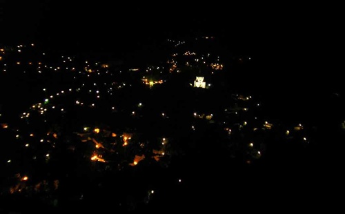 Banská Štiavnica v noci