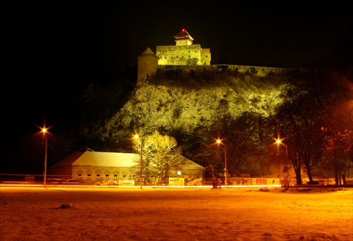 trenciansky hrad v zime