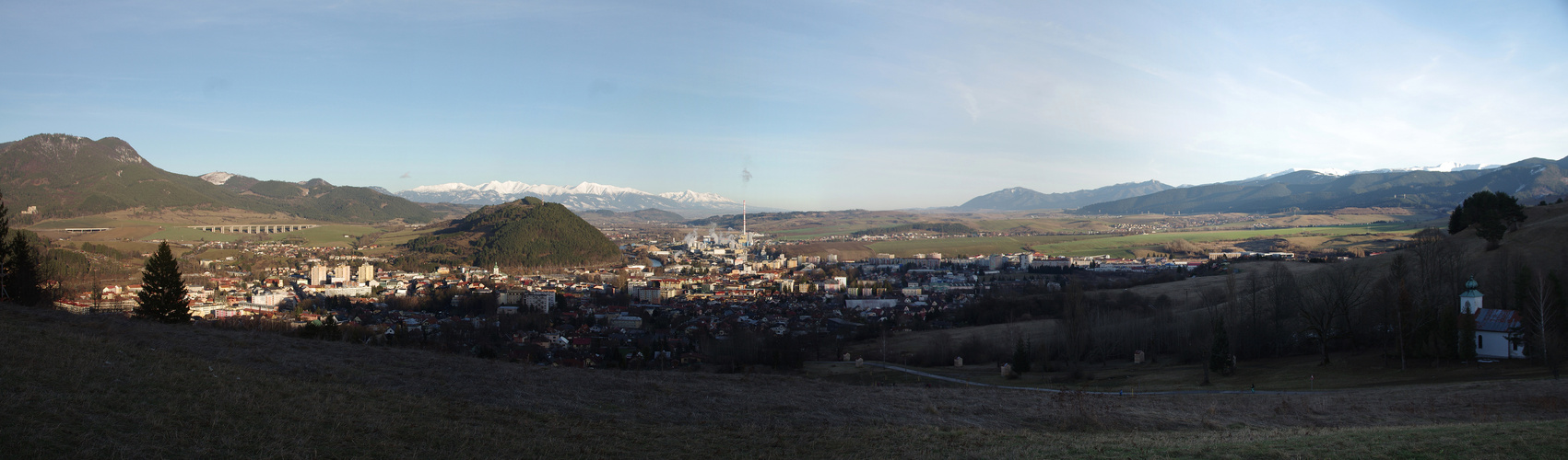 Panoráma Liptova z ružomberskej Kalvárie