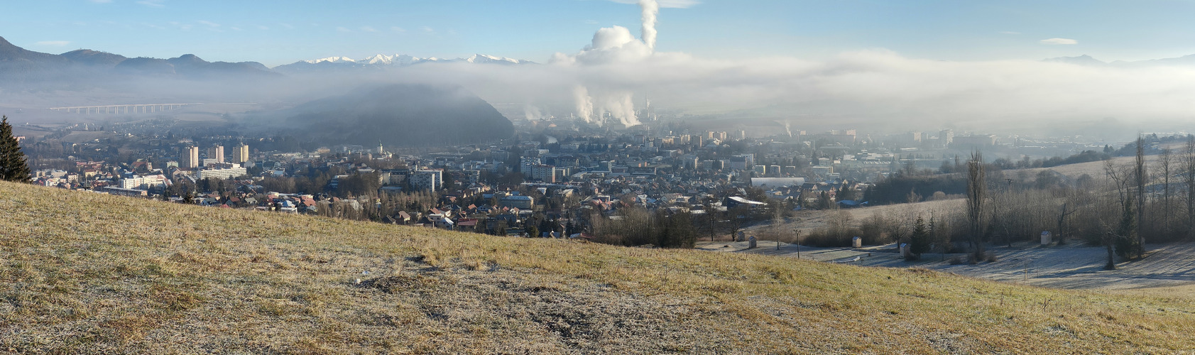 Panoráma Ružomberka - december