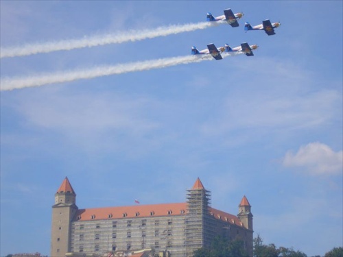 Bratislavsky hrad and Red Bull Air Race