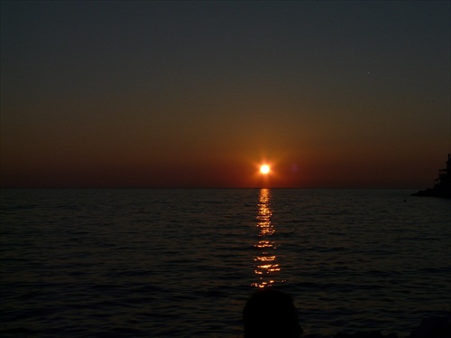 západ slnka na Istriji
