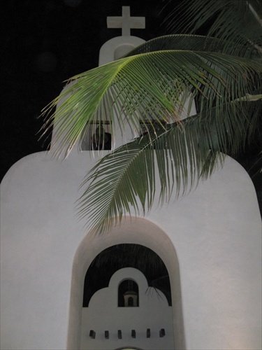 Kostol v Playa del Carmen Mexico