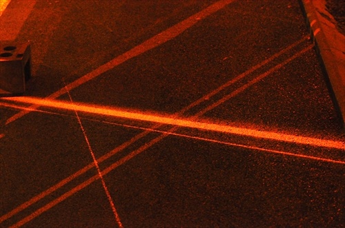 .."laserova zabezpečovačka" na stavenisku