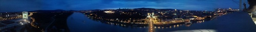 Nočná panoráma Bratislava