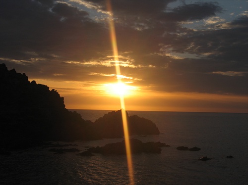 Zapad slnka na Korzike