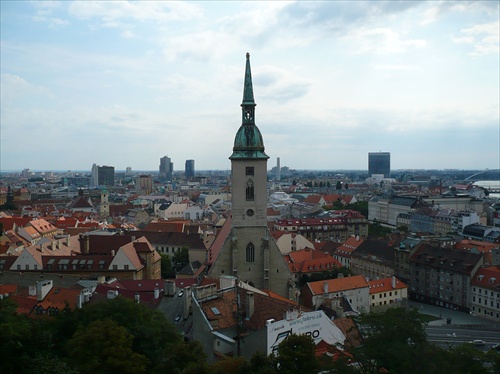 výhľad z hotela, Bratislava
