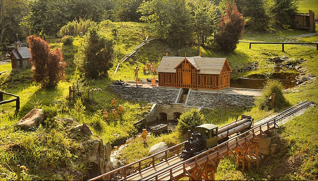 miniatúrny park v lesníckom skanzene - Vydrovo