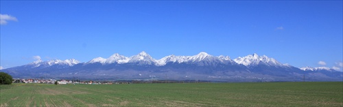 Vysoké Tatry od Spišského Bystrého