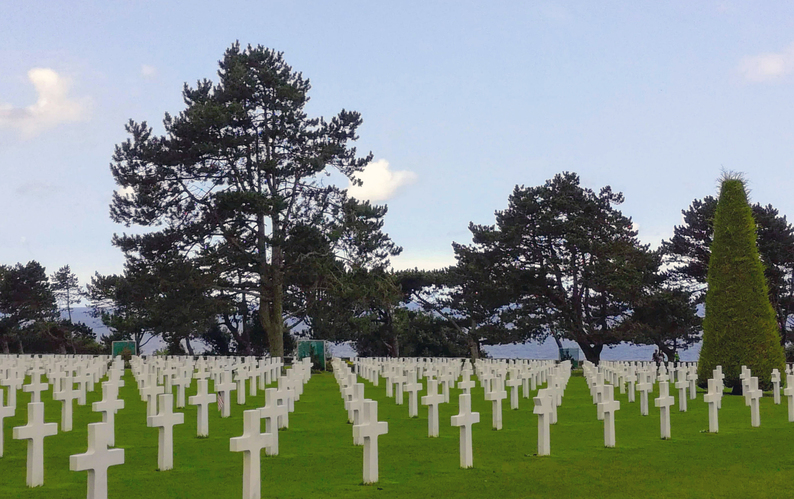 cintorín v Normandii