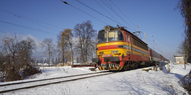 železnica v zime 1