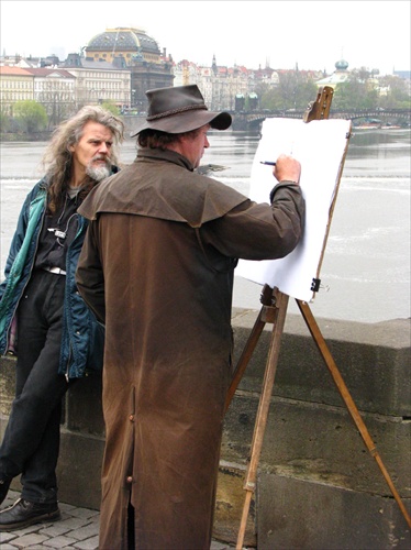 Umelec na Karlovom moste