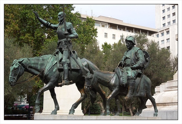 Madrid - Don Quijot a Sancho Panza