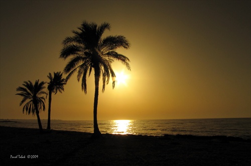 východ slnka na ostrove Djerba