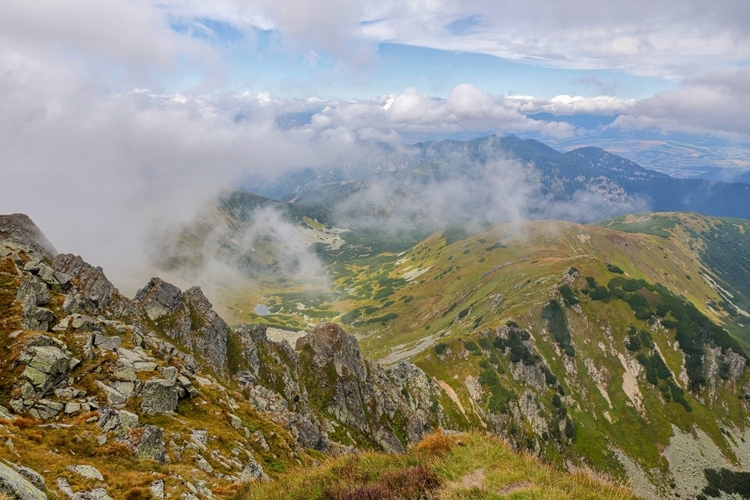 Nízke Tatry cez oblaky