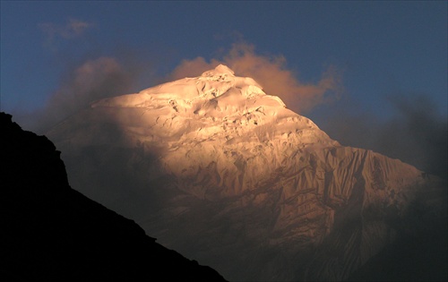 Slnko sadá - Annapurna trek