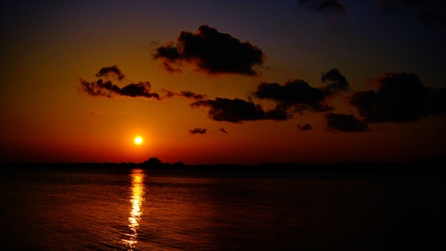 západ slnka v Pomorí