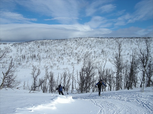 na bežkách s Máriom,Geilo marec 2 008