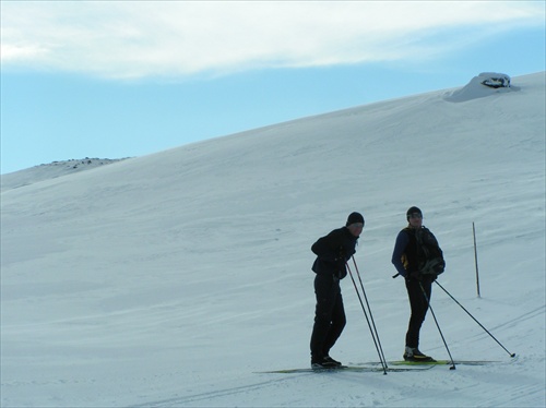 na bežkách s Máriom,Geilo marec 2 008