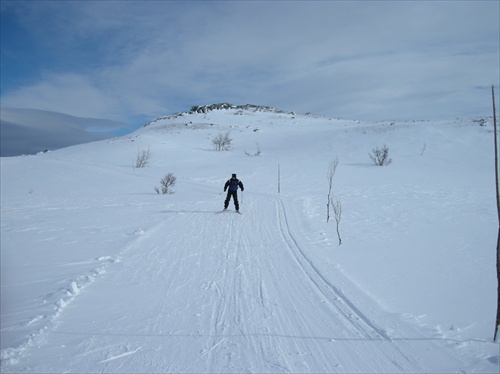 na bežkách s Máriom,Geilo marec 2 008