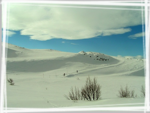 na bežkách s Máriom,Geilo marec 2 008