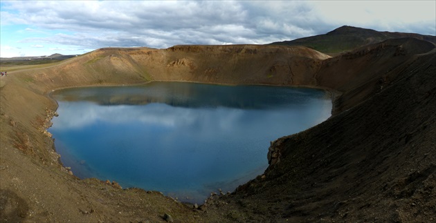 jazero Víti v kráteri