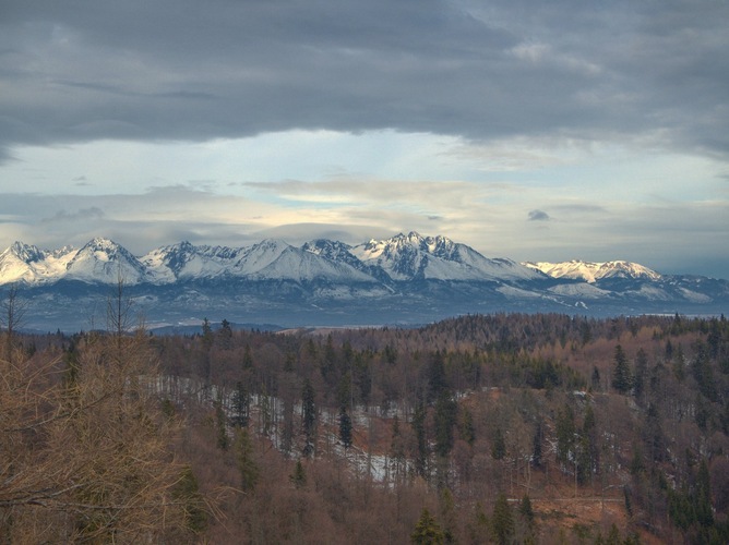 Vysoké Tatry z Havranej skaly 1156 m. n.m.