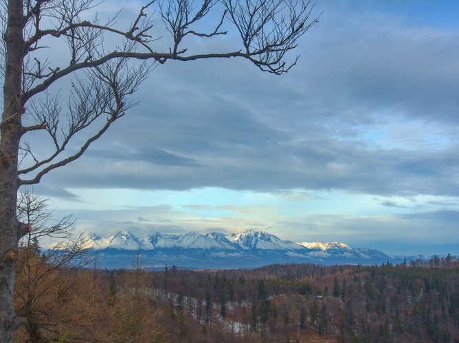 Vysoké  Tatry  z Havranej skaly 