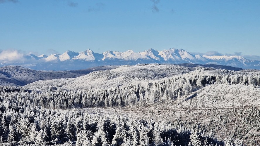 Pohľad  na Vysoké Tatry