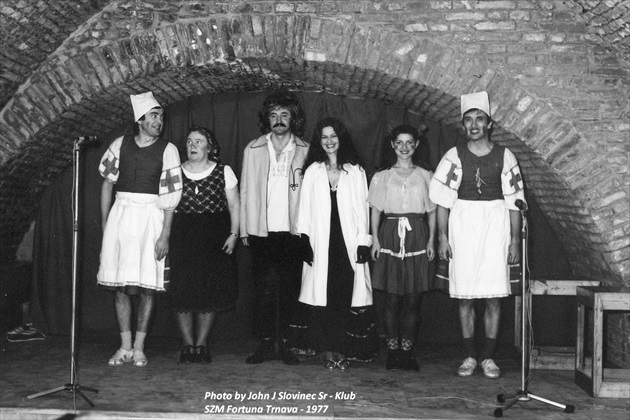 Radošinské Naivné Divadlo v klube SZM Fortuna, Trnava 1977