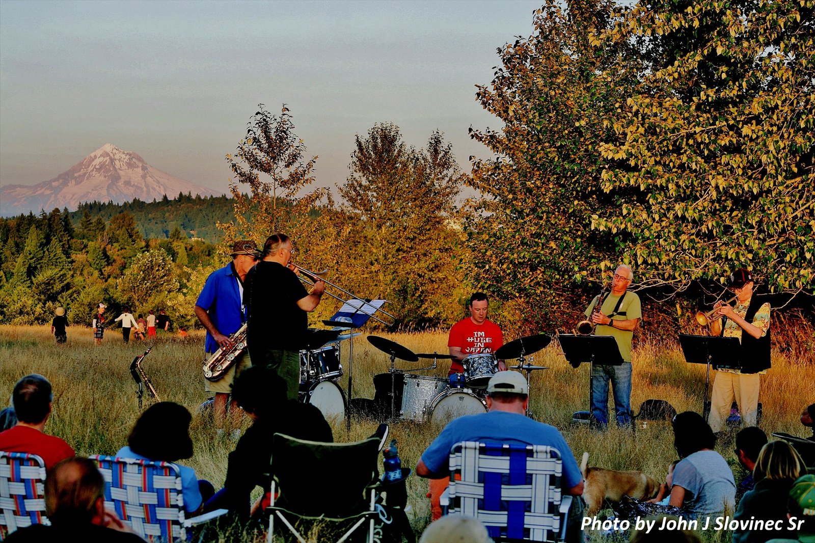 Podvečerný jazzový koncert v prírodnom parku