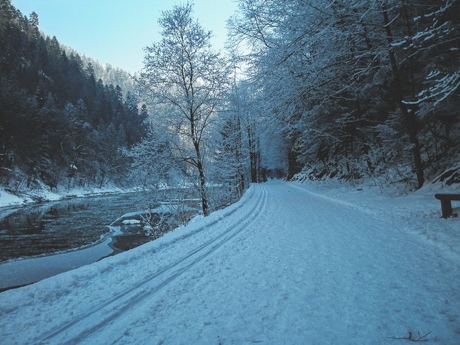 Zima na Dunajci