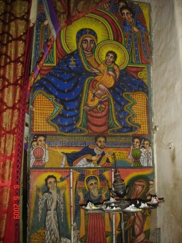 Etiopia Lalibela ikonostas