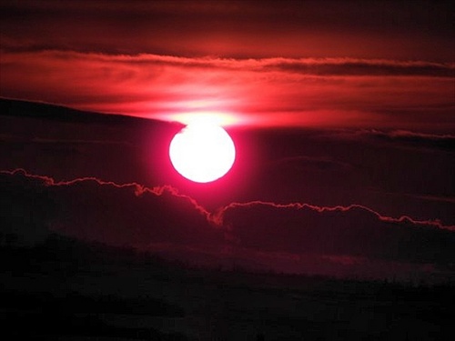 západ slnka nad Potrom 26x zoom