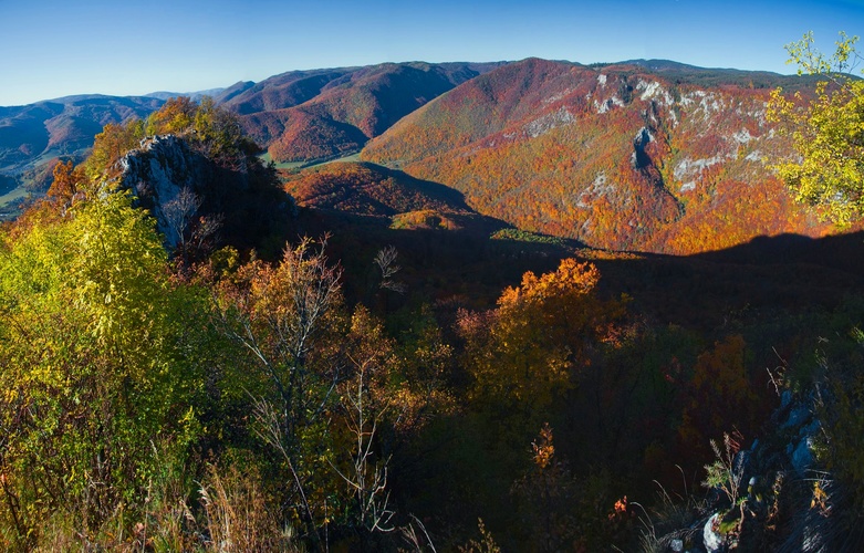 pohľad z Cigánky na Poludnicu (Muránska planina)