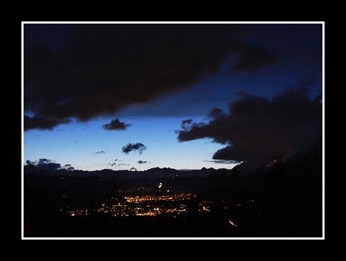 Zapad slnka nad Innsbruckom